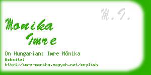 monika imre business card