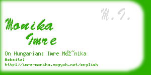 monika imre business card